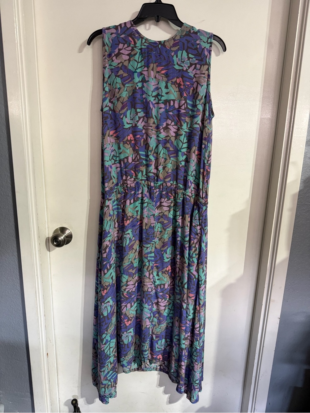 BNWOT Women’s Zachi Vintage Midi Dress Rayon Floral Print Made in India Size L